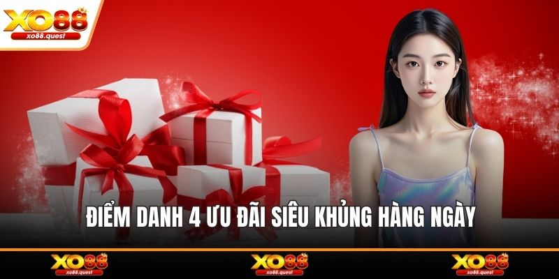 Điểm danh 4 ưu đãi siêu khủng hàng ngày